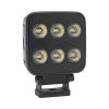 luz de trabajo ultra brillante cuadrada, 6 led, 6552 lúmenes, 12 24 vcd