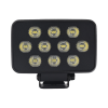 luz de trabajo ultra brillante cuadrada, 10 led, 8937 lúmenes, 12 24 vcd