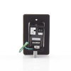 botón de salida piezo eléctrico/ con temporizador / color de led configurable/ ip65. sin logo