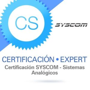 certificación syscom. sistemas analógicos.