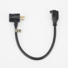 extensión eléctrica para uso rudo para uso en "t" / conexión nema 5 15 / 30 cm / 1800 w