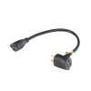extensión eléctrica para uso rudo para uso en "t" / conexión nema 5 15 / 30 cm / 1800 w