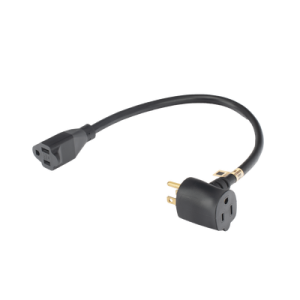 extensión eléctrica para uso rudo para uso en "t" / conexión nema 5 15 / 30 cm / 1800 w
