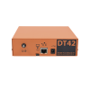 dt42 receptora de alarmas ip universal, para su central de monitoreo, recepción tcp/ip o gprs, serie m2m, paneles de alarma hikvision, entre otros.