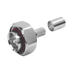 conector din 7 16 macho plegable con pin cautivo para cables tipo rg 8/u