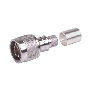 conector n macho plegable con pin cautivo para cables tipo rg8