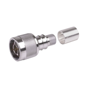 conector n macho plegable con pin cautivo para cables tipo rg8