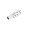 conector tnc hembra en línea, plegable hex. con pin cautivo para cables tipo rg 8/u, lmr 400