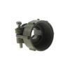 soporte de alivio para cables con adaptador a conector ms3108a18 en radios ritron de locomotora.