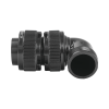 conector plug en Ángulo recto de 4 contactos hembra soldables para radio de locomotora.
