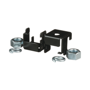 soporte para montaje en charola tipo escalerilla, compatible con rieles de 9.5 x 38.1 mm o 9.5 x 50.8 mm, uso con varilla roscada de 5/8", color negro