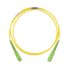 jumper de fibra optica monomodo 9/125 os2, sc/apc sc/apc simplex, ofnr (riser), color amarillo, 1 metro