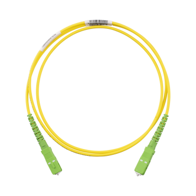 jumper de fibra optica monomodo 9/125 os2, sc/apc sc/apc simplex, ofnr (riser), color amarillo, 1 metro jumper de fibra optica monomodo 9/125 os2, sc/apc sc/apc simplex, ofnr (riser), color amarillo, 1 metro