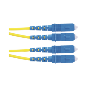 jumper de fibra optica monomodo 9/125 os2, sc sc duplex, ofnr (riser), color amarillo, 2 metros