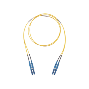 jumper de fibra optica monomodo 9/125 os2, lc lc duplex, lszh, color amarillo, 10 metros