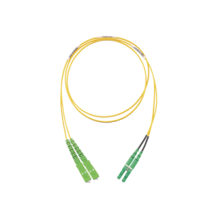 jumper de fibra optica monomodo 9/125 os2, sc/apc lc/apc duplex, ofnr (riser), color amarillo, 2 metros