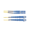 jumper de fibra optica monomodo 9/125 os2, lc sc duplex, ofnr (riser), color amarillo, 5 metros