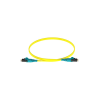jumper de fibra optica monomodo 9/125 os2, lc lc duplex push pull, ofnr (riser), color amarillo, 3 metros