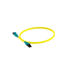 jumper de fibra optica monomodo 9/125 os2, lc lc duplex push pull, ofnr (riser), color amarillo, 3 metros