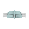 módulo acoplador lc duplex, para fibra multimodo, color aqua
