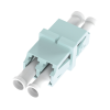 módulo acoplador lc duplex, para fibra multimodo, color aqua