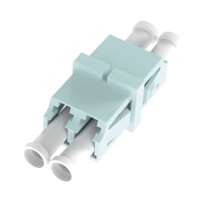 módulo acoplador lc duplex, para fibra multimodo, color aqua