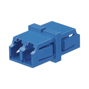 módulo acoplador lc duplex, para fibra monomodo, color azul