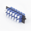 placa acopladora de fibra optica fap, con 12 conectores lc duplex (24 fibras), para fibra monomodo os1/os2, color azul