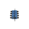 placa acopladora de fibra optica fap, con 3 conectores sc duplex (6 fibras), para fibra monomodo os1/os2, color azul
