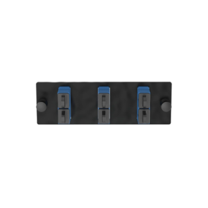 placa acopladora de fibra optica fap, con 3 conectores sc duplex (6 fibras), para fibra monomodo os1/os2, color azul