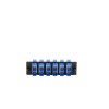 placa acopladora de fibra optica fap, con 6 conectores sc duplex (12 fibras), para fibra monomodo os1/os2, color azul