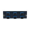 placa acopladora de fibra optica fap, con 6 conectores sc simplex (6 fibras), para fibra monomodo os1/os2, color azul