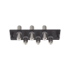 placa acopladora de fibra Óptica fap, con 6 conectores st simplex (6 fibras), para fibra monomodo os1/os2, color negro