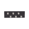 placa acopladora de fibra Óptica fap, con 6 conectores st simplex (6 fibras), para fibra monomodo os1/os2, color negro