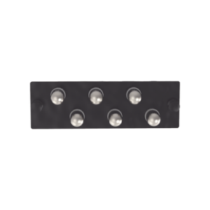 placa acopladora de fibra Óptica fap, con 6 conectores st simplex (6 fibras), para fibra monomodo os1/os2, color negro