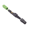 conector rápido de instalación en campo, monomodo, sc/apc, pre pulido, re terminable, ideal para aplicaciones fttx
