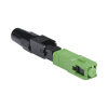 conector rápido de instalación en campo, monomodo, sc/apc, pre pulido, re terminable, ideal para aplicaciones fttx