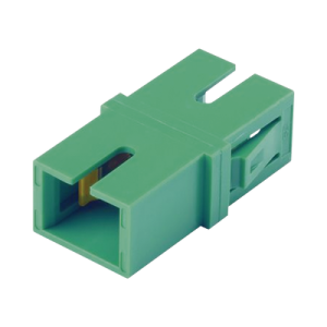 módulo acoplador sc/apc simplex, para fibra monomodo, color verde
