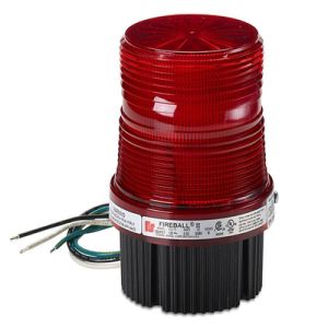 estrobo fireball® led luz de advertencia, listado por ul y cul de 12 24 vcd color rojo