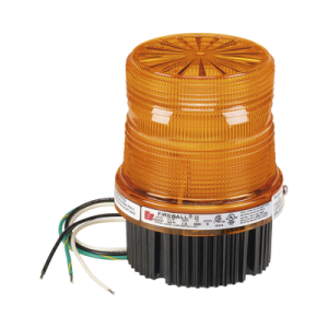luz de advertencia estroboscópica fireball®, listado por ul y cul, 120 vca, color ámbar
