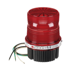 estrobo fireball para ubicaciones peligrosas, ul y cul, 120 vca, rojo