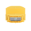 union recta "cople", para canaleta fiberrunner™ 2x2, color amarillo