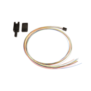 kit breakout de 12 fibras, para convertir fibra (loose tube) de 250 a 900 micras, 1 metro