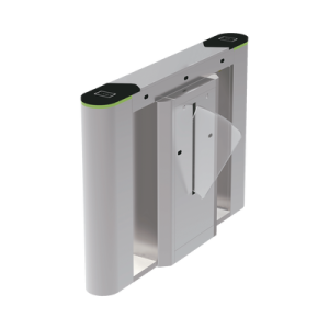 unidad central para puerta de cortesía tipo flap bidireccional / 30 personas por minuto / acabado de lujo / apertura en 1 segundo / acero inoxidable / indicadores led / alarma por acceso denegado