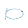 jumper de fibra Óptica bladepatch lc lc duplex, multimodo 50/125 om4, ofnr, color aqua, 3 metros