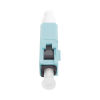 conector de fibra Óptica pre pulido lightbow sc simplex, multimodo 50/125 (om3/om4), re terminable, color aqua