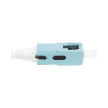 conector de fibra Óptica pre pulido lightbow sc simplex, multimodo 50/125 (om3/om4), re terminable, color aqua