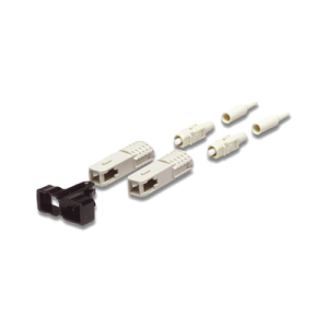 conector de fibra Óptica sc duplex, epoxico, fibra recubierta, multimodo, botas color negro y beige (no pre pulido)