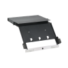 panel de distribución de fibra Óptica, acepta 4 placas fap o fmp, bandeja deslizable e inclinable hacia abajo, hasta 96 fibras, color negro, 1ur