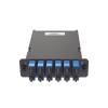 placa acopladora de fibra Óptica fap, con 12 pigtails y 6 conectores lc duplex (12 fibras), para fibra monomodo os1/os2, color azul